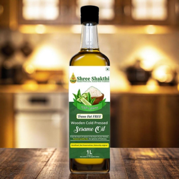 Shree Shakthi Wood-Pressed Black Sesame Oil